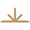 Ekena Millwork Saratoga Timber Gable Bracket, Western Red Cedar, 84"W x 42"H x 1 1/2"D x 5 1/2"F, 12/12 Pitch GBW084X42X0206SAR00SWR - alternate 1